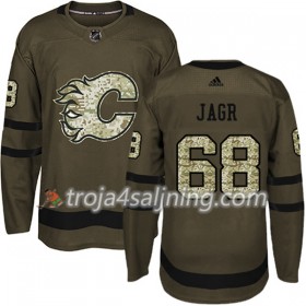Calgary Flames tröja Jaromir Jagr 68 Adidas 2017-2018 Camo Grön Authentic - NHL Tröjor Herr